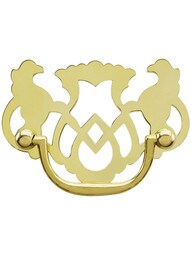 Chippendale Griffin Bail Pull - 2 1/2-Inch Center-to-Center