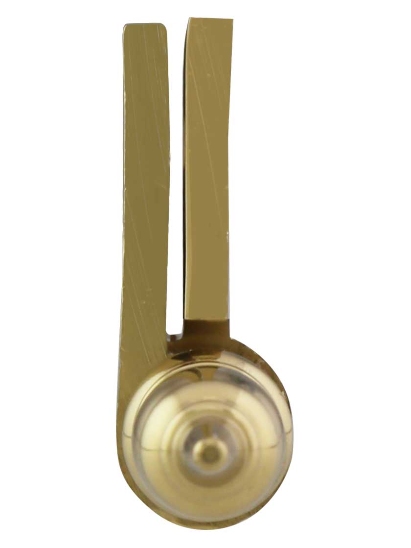 Alternate View 2 of Pair of Solid Brass Steeple Tip Cabinet or Wardrobe Hinges - 2 1/4 inch X 2 1/8 inch.