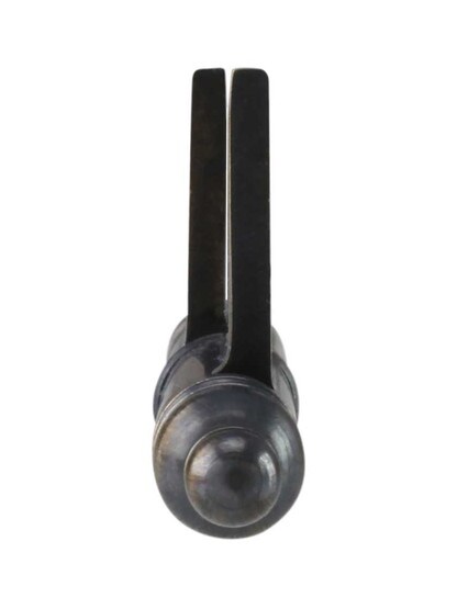 Alternate View 2 of Pair of Solid Brass Left-Hand Flag Hinges in Antique-By-Hand - 2 1/2 inch x 1 3/4 inch.