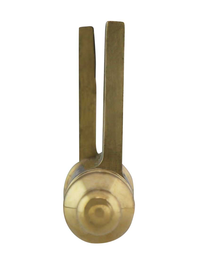 Alternate View 2 of Pair of Solid Brass Steeple Tip Left-Hand Flag Hinges - 3 1/4 inch x 1 3/4 inch.