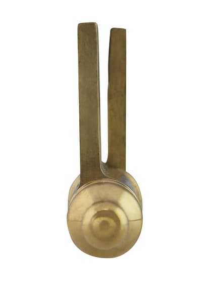 Alternate View 2 of Pair of Solid Brass Steeple Tip Right-Hand Flag Hinges - 3 1/4 inch x 1 3/4 inch.