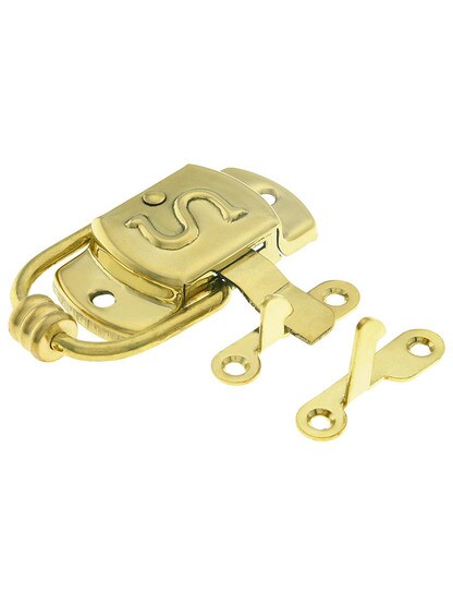 Solid Brass Left-Hand S Hoosier Latch.