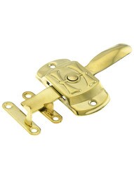 Solid Brass Reversible "H" Hoosier Latch