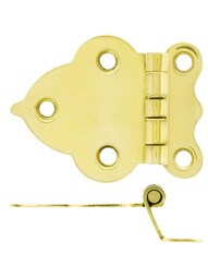 Pair of Offset Hoosier Cabinet Hinges - 1 5/8" X 2 1/4"