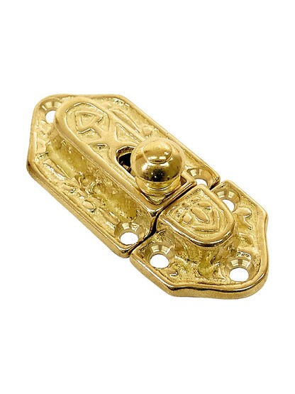 Brass Cupboard Slide Latch.