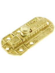 Decorative Brass Slide Latch