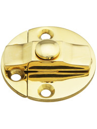 Brass Turn Button with Back Plates - 1 1/2 inch Diameter.