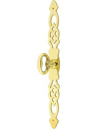 Federal Style Key Bow Pull With Pierced Back Plate