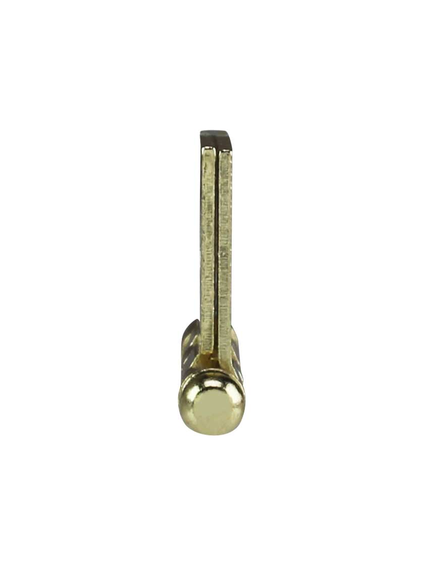 Alternate View 2 of Pair of Solid Brass Ball-Tip Cabinet Hinges - 2 inch x 1 1/2 inch