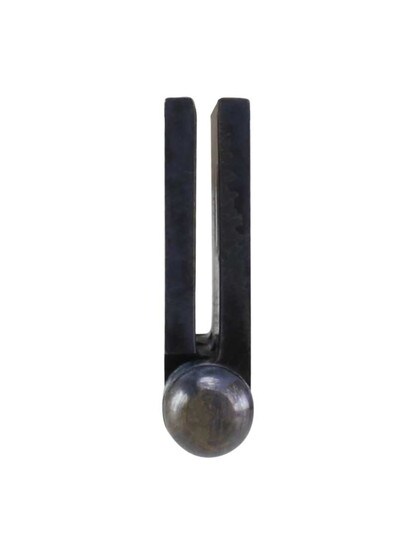 Alternate View 2 of Pair of Solid Brass Ball-Tip Cabinet Hinges in Antique-By-Hand - 2 1/2 inch x 1 3/4 inch.