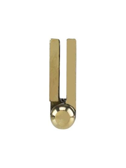 Alternate View 2 of Pair of Loose Pin Plated Steel Cabinet Hinges - 2 inch x 1 3/8 inch