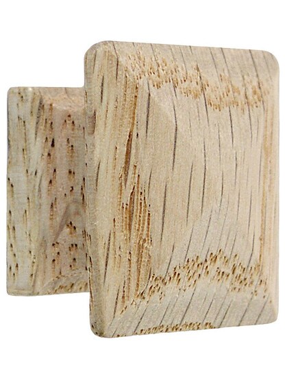 Solid Oak Pyramid Cabinet Knob.