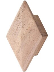 Arts & Crafts Style Diamond-Shaped Walnut Knob