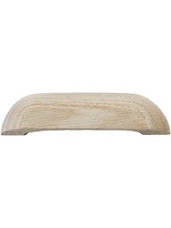 Solid Oak Desk Drawer Handle - 3 3/4" Center-to-Center