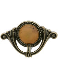 Waterfall Drawer Pull with Bakelite Insert - 4" Center-to-Center
