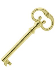 2 7/8-inch Long Drawer Key with Fancy Bow