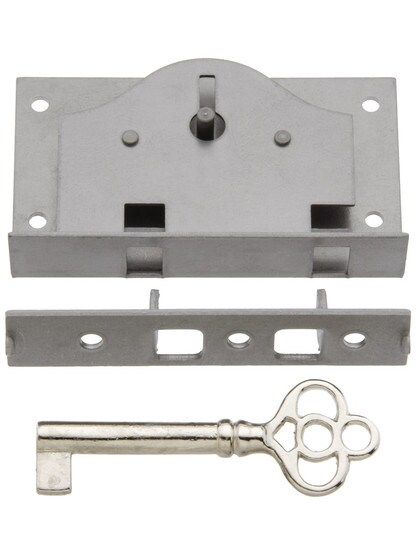 Polished-Steel Chest or Box Lock.