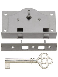 Polished-Steel Chest or Box Lock