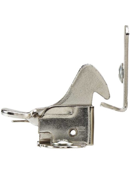 Alternate View 2 of Traditional Cabinet Elbow Catch in Polished Nickel.
