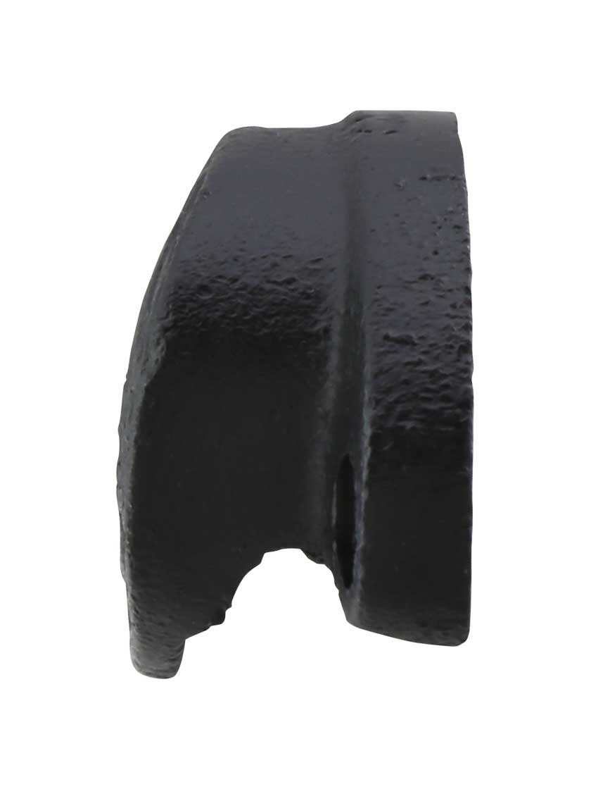 Alternate View of 3 1/2 inch Cast Iron Oval Bin Pull With Black Powder Coat