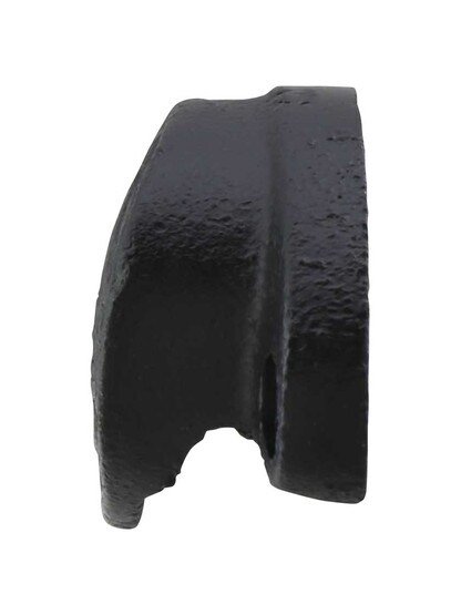 Alternate View of 3 1/2 inch Cast Iron Oval Bin Pull With Black Powder Coat