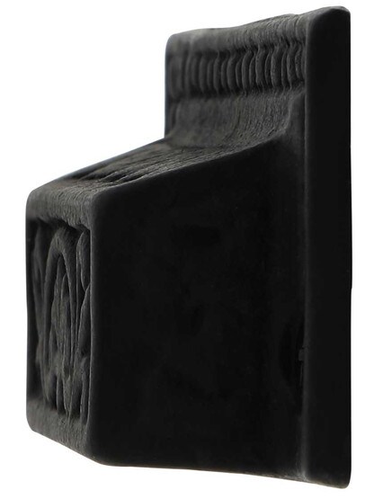 Alternate View of 3 1/2 inch Classical Cast Iron Bin Pull With Black Powder Coat