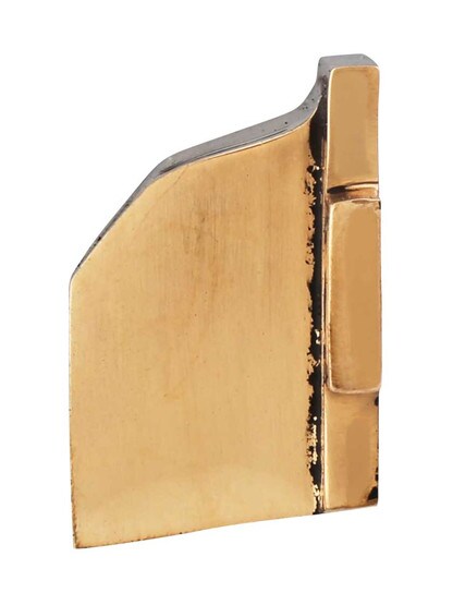 Alternate View of 3 1/2 inch Cast Bronze Oriental Pattern Bin Pull With Highlighted Antique Finish.