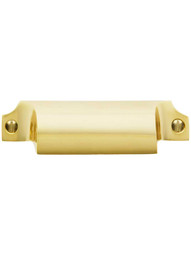 3 3/4 inch Brass Bin Pull With Choice Of Finish