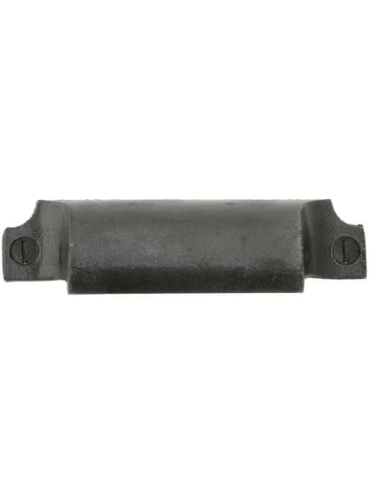 Colonial Iron Bin Pull With Lacquered Antique Finish - 3 1/4 inch Center-to-Center.