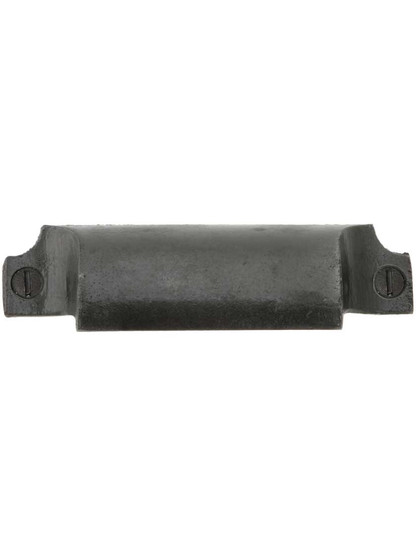 Colonial Iron Bin Pull With Lacquered Antique Finish - 3 1/4 inch Center-to-Center.