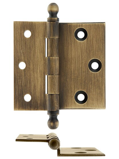 2-1/2 in. x 1-1/2 in. Satin Nickel Furniture Barrel Hinge