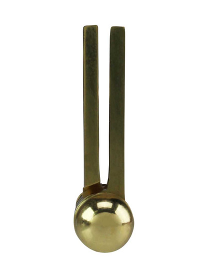 Alternate View 2 of Pair of Premium Solid Brass Cabinet Hinges with Ball Tips - 2 inch x 1 1/2 inch.