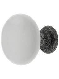 Madison Ivory Porcelain Cabinet Knob - 1 1/4 inch Diameter