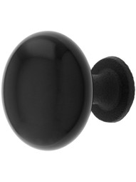 1 1/4 inch Madison Black Cabinet Knob