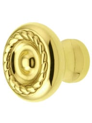 Small Rope Design Cabinet Knob - 1 1/8" Diameter