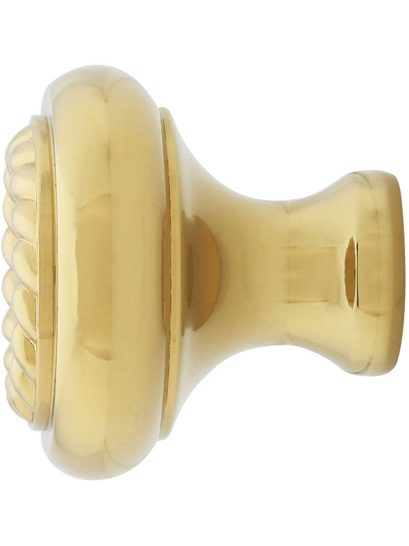 Alternate View of Rope Design Cabinet Knob - 1 1/4 inch Diameter