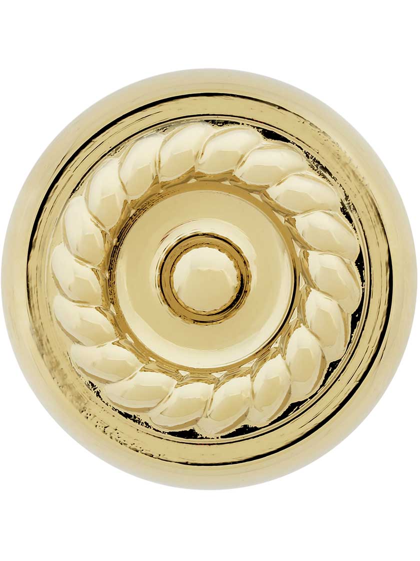 Alternate View 2 of Rope Design Cabinet Knob - 1 1/4 inch Diameter