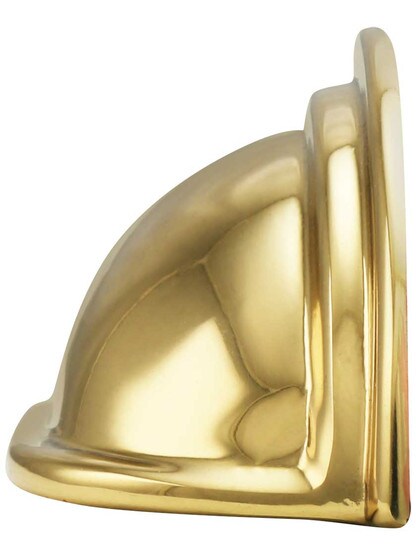 Alternate View of 4 3/16 inch Streamline Cast Brass Bin Pull With Choice of Finish