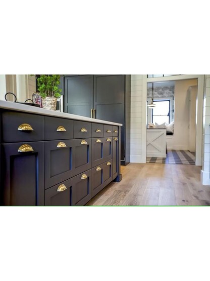 Streamline Cast Brass Bin Pull With Choice of Finish - 3" Center-to-Center