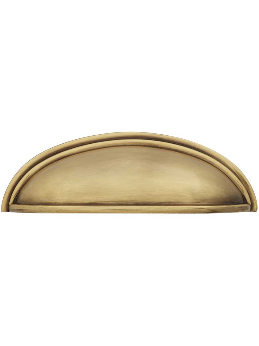 Streamline Cast Brass Bin Pull With Choice of Finish - 4 Center-to-Center
