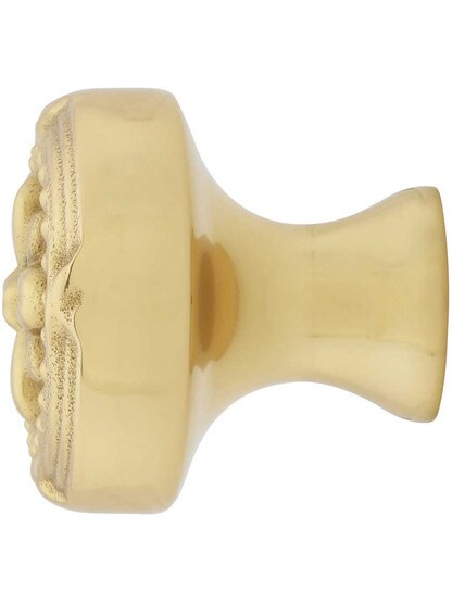 Alternate View of Ribbon and Reed Cabinet Knob - 1 1/4 inch Diameter