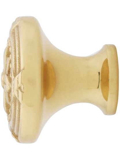 Alternate View of Large Ribbon and Reed Cabinet Knob - 1 3/4 inch Diameter