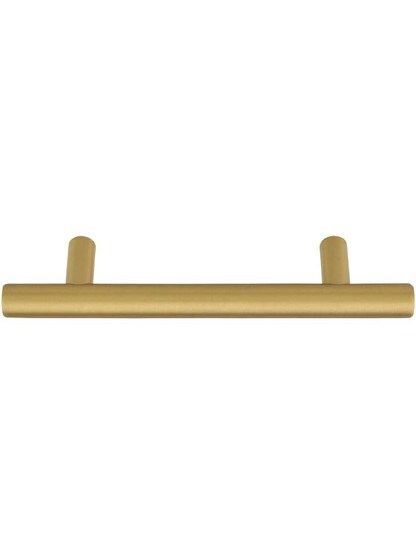Alternate View 2 of Mid-Century Brass Bar Pull - 3 1/2 inch Center to Center