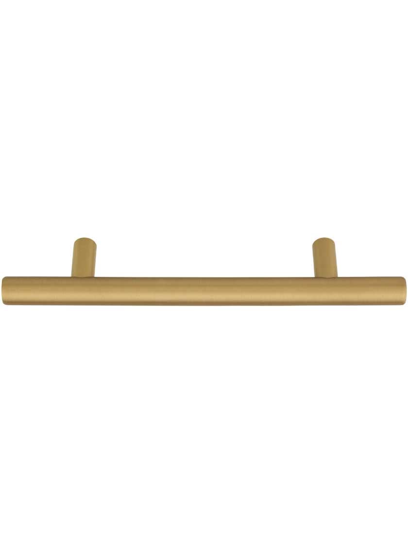 Alternate View 2 of Mid-Century Brass Bar Pull - 4 inch Center to Center