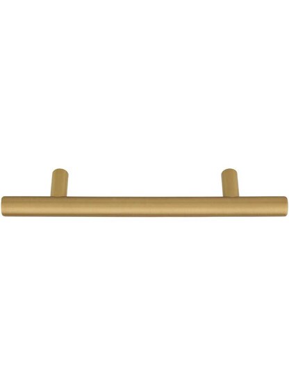 Alternate View 2 of Mid-Century Brass Bar Pull - 4 inch Center to Center