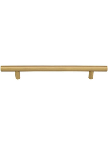 Mid-Century Brass Bar Pull - 6" Center to Center