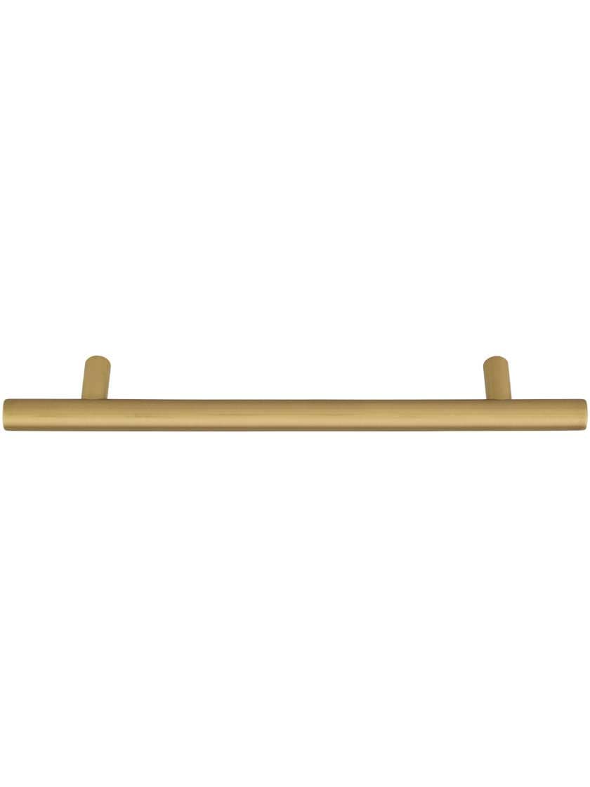 Alternate View 2 of Mid-Century Brass Bar Pull - 6 inch Center to Center
