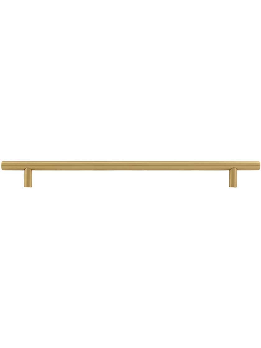 Alternate View of Mid-Century Brass Bar Pull - 10 inch Center to Center