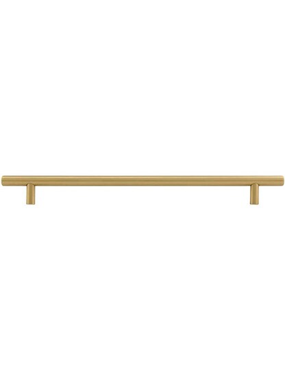 Alternate View of Mid-Century Brass Bar Pull - 10 inch Center to Center