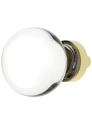 Small Bristol Crystal Cabinet Knob With Solid Brass Base